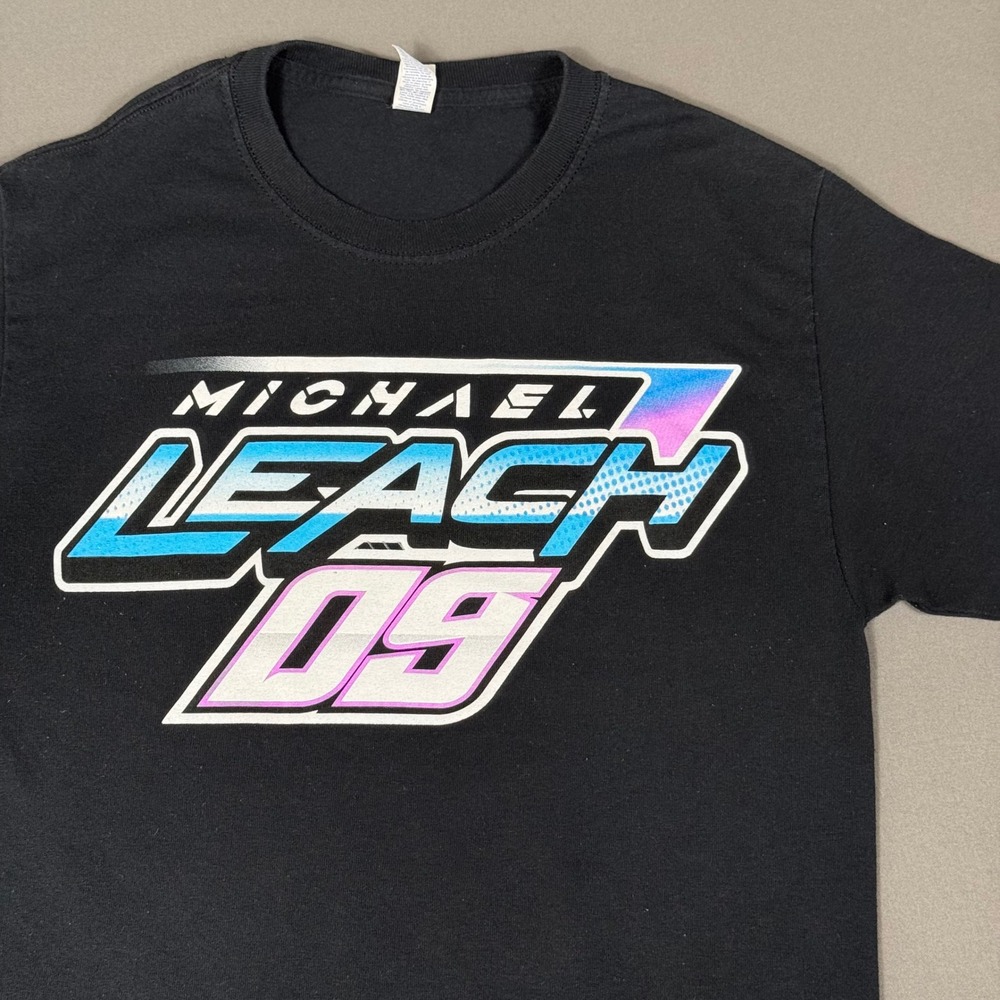 Michael Leach 09 Racing Shirt Sun River MT Graphic Tee Black Size S